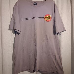 SANTA CRUZ SKATEBOARDS  Logo Crew Neck T Shirt Mens SZ XL